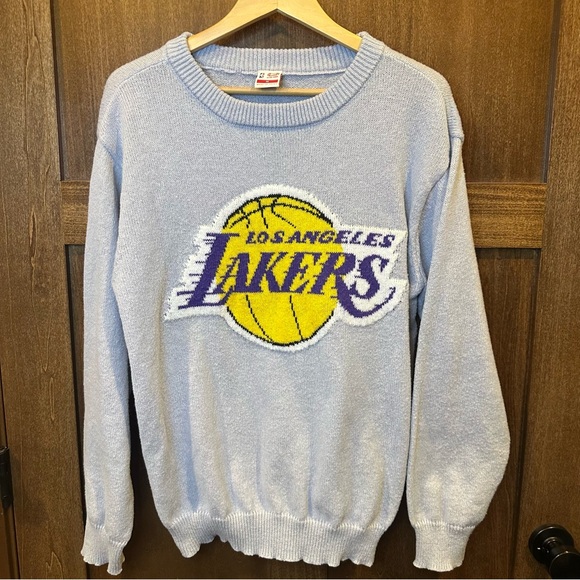 Ultra Game Sweaters - Light Blue Los Angeles Lakers Crewneck Sweater